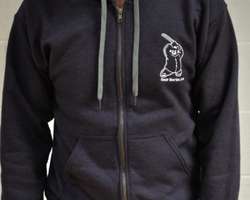 Zipped Hoodie, Blackberry